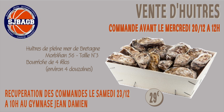 Vente d'Huîtres