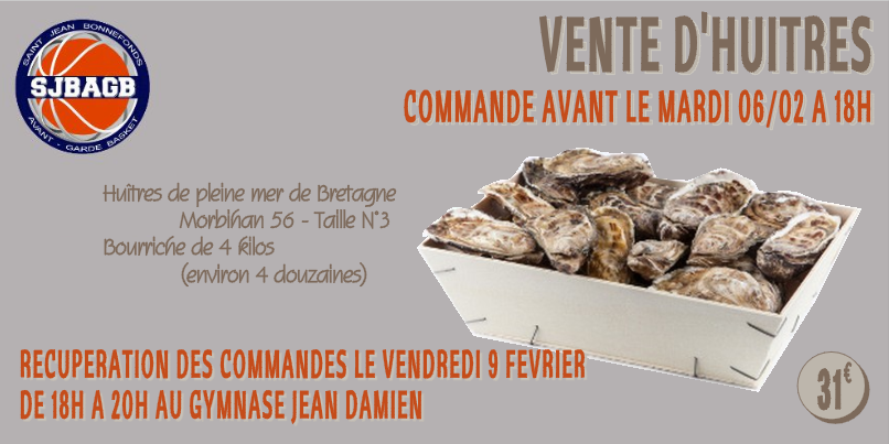 Vente d'Huîtres