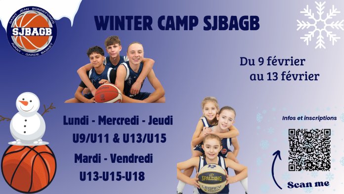Stage vacances d'hiver - De U9 à U15